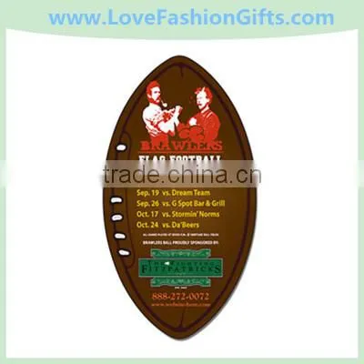 Magnet - Football Topper Shape Rectangle (3.25x5.75) - 20 mil.