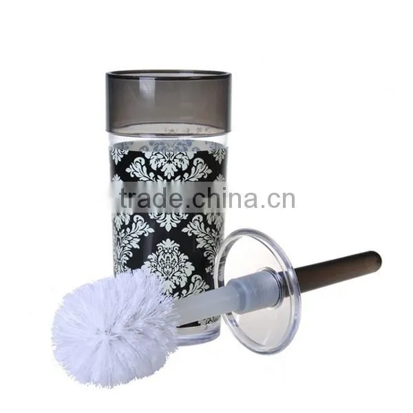 Plastic toilet cleaing brush holder