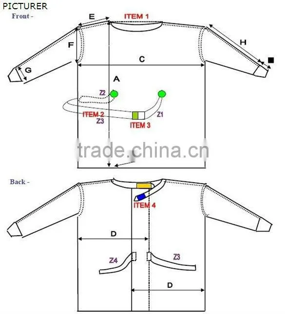 Disposable PE Visitor Coat