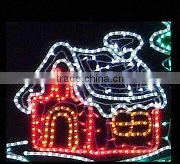 USA Letter incadescent Rope Light Red White Blue LED Motif Rope Light USA Letter Decoration Small
