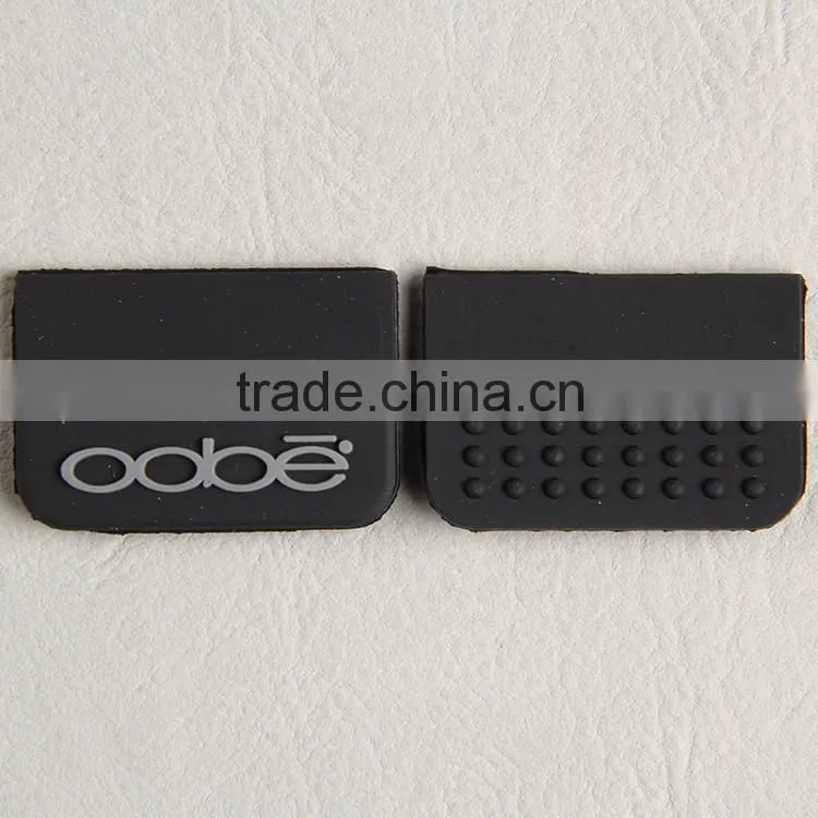 Soft pvc non-phthalate rubber garment patch/silicone label