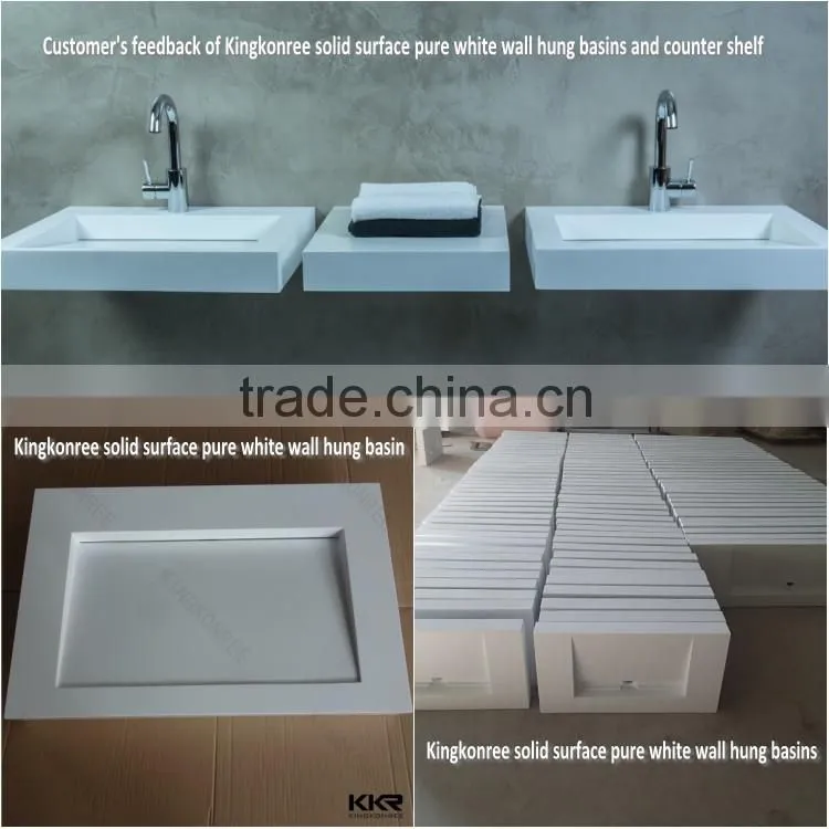 solid surface double sink bathroom vanity unit
