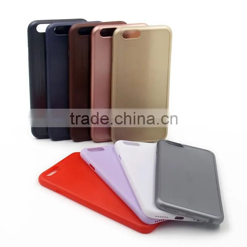 Ultra thin 0.6MM matte high protective blank case for iPhone SE with groove