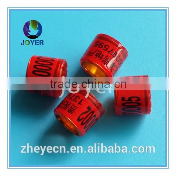 factory direct good quality plastic bird leg bands rings for birds leg ring hot