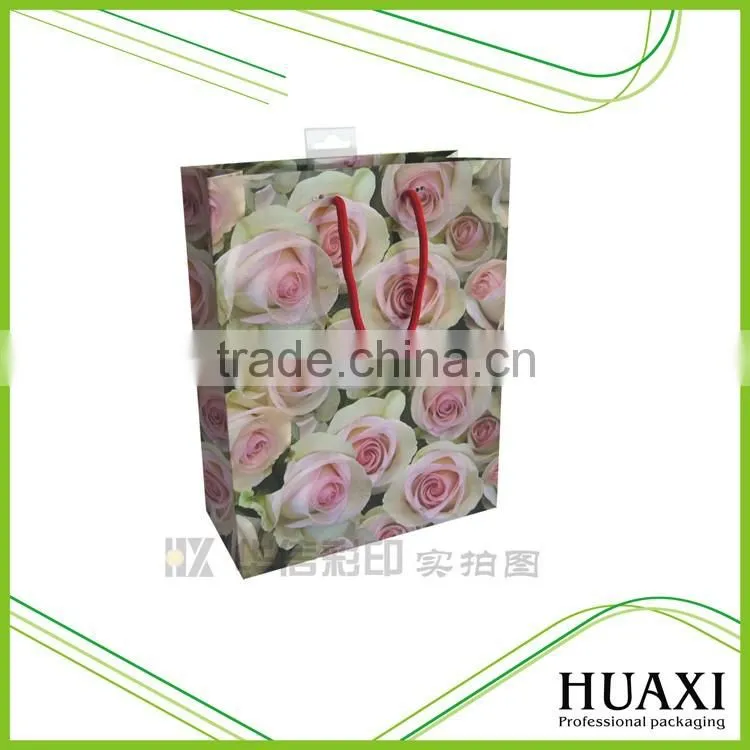 Custom logo matt laminated clothings packing white bags