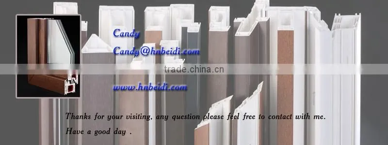 Aluminum extrusion profile with upvc windows