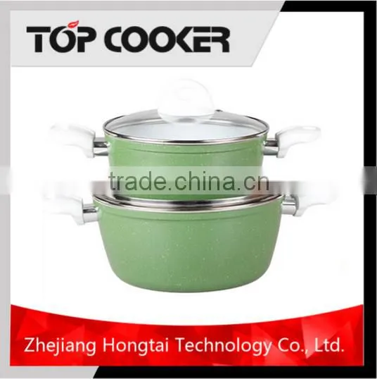 Forged Aluminium marble stone coating Sauce Pot Set