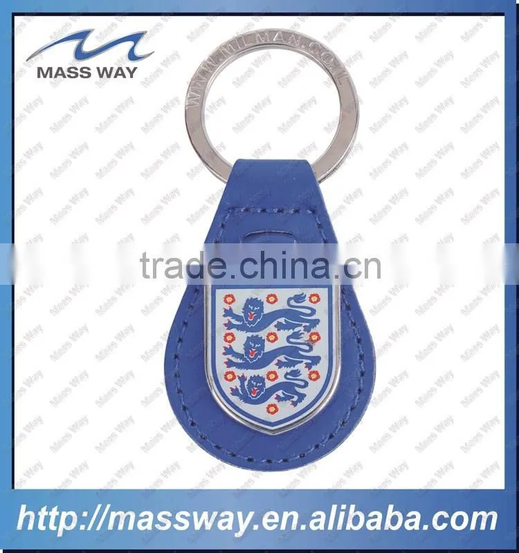 souvenir antique customized metal leather keychain