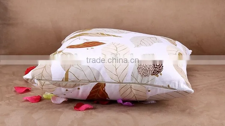 2015 pure cotton tree leaves environmental protection printing pillow cushion cover Creative home hold pillow