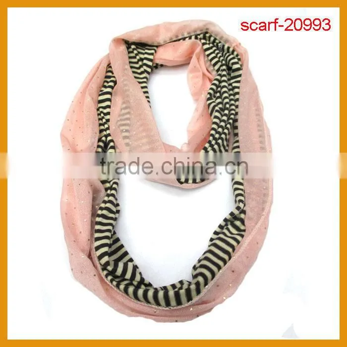 Very Beautiful European Loop Scarf, Chevron Infinity Scarf