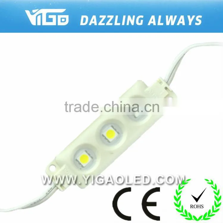 high energy efficiency and high lumen warm,pure,cold white injection 3 Leds