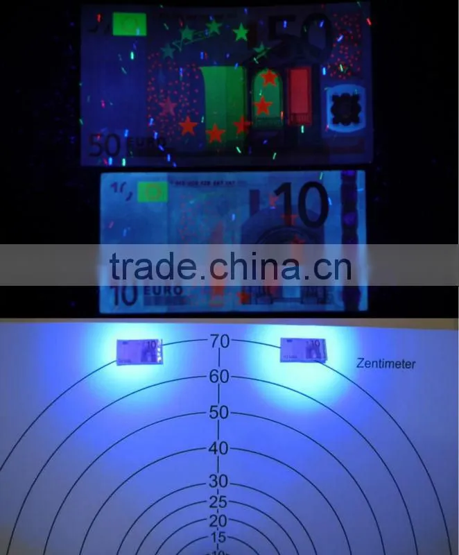High performance uv penlight 395nm/1w with 2*AAA battery uv pen light