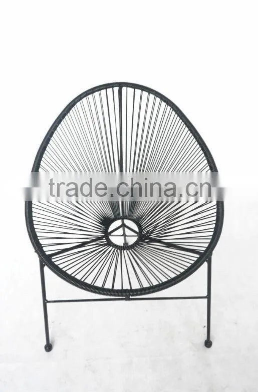 plastic egg chair with metal frame