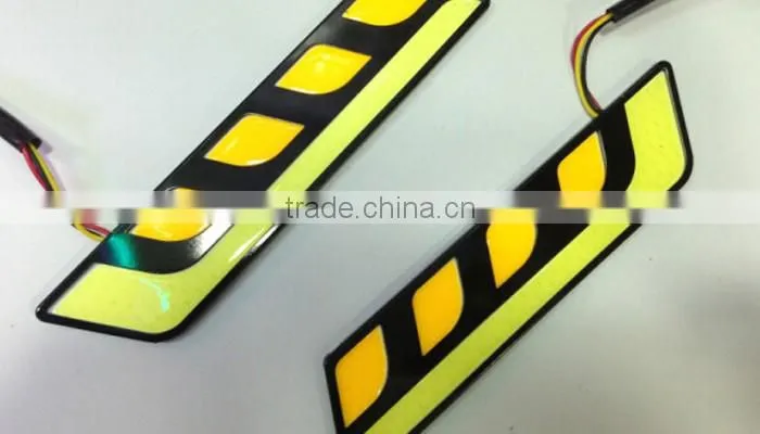 Dual Color Car LED Daytime Running Light Fog Lamp Strip DRL+Turn Signal Light