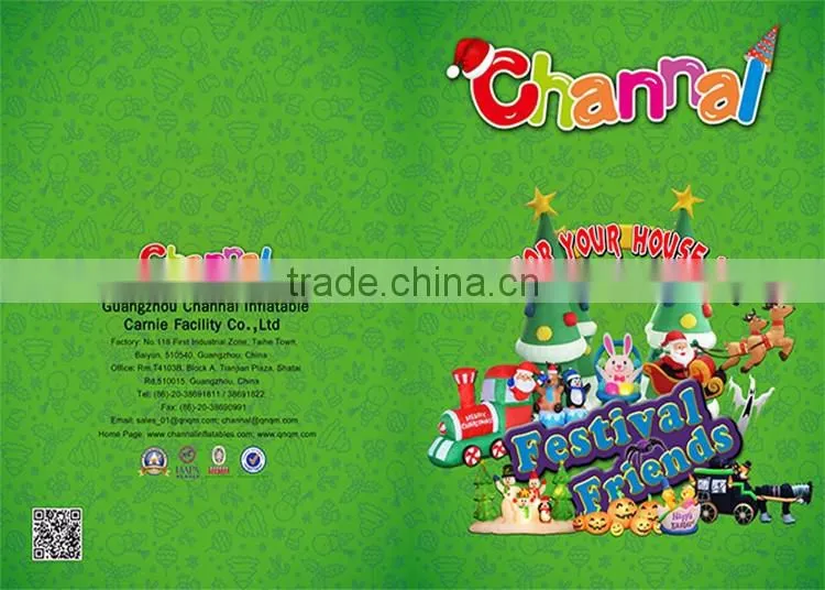 Custom inflatable lighted flat christmas tree