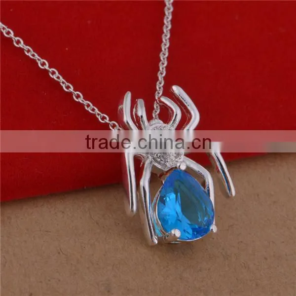 necklace silver spider pattern big pure silver chain necklace