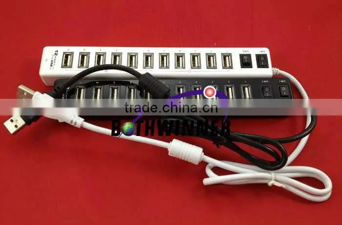 12 ports USB HUB With switch