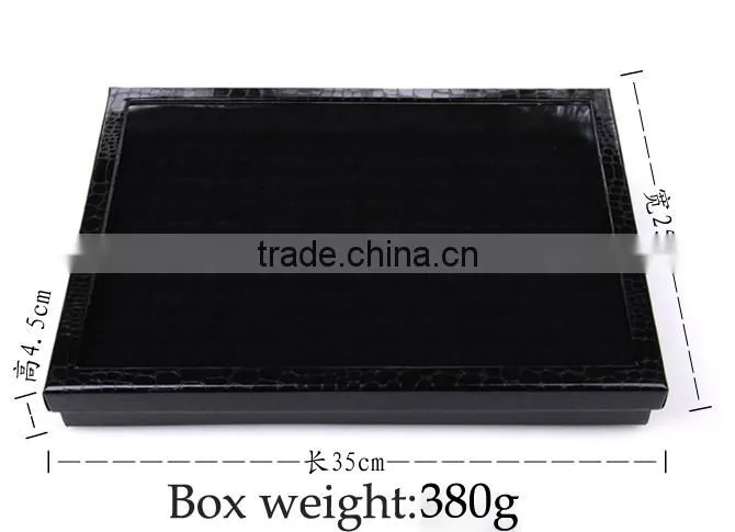 Wholesale Leather Display Cufflink box for 50-pair