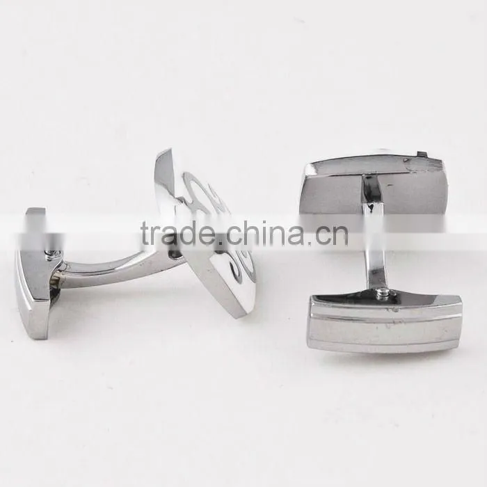 High quality men cufflink/Stainless steel cufflinks/crystal cufflink