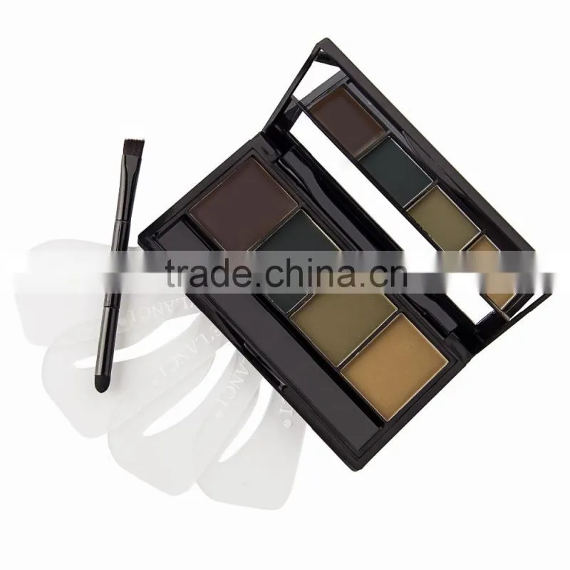 value makers logo 4 Color Eyebrow Powder Palette and eyebrow stencil