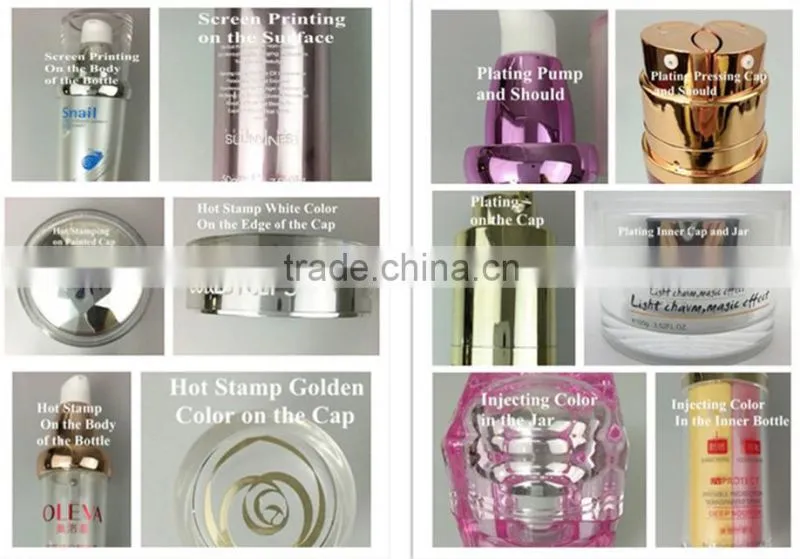 30ml 50ml Plastic AS Airless Bottles For Skin Care