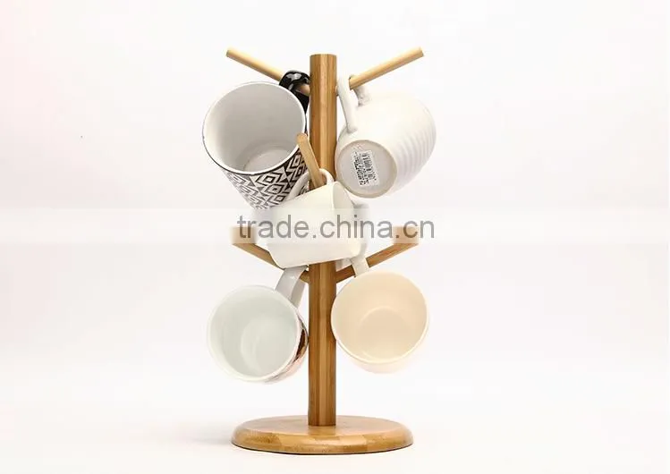 Bamboo Tea cup Rack