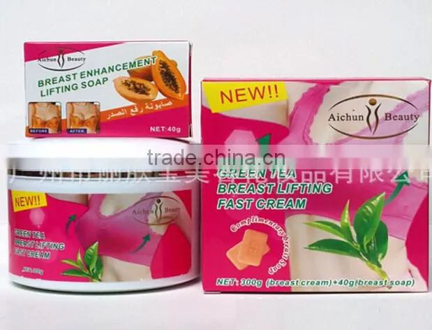 Aichun beauty 300g garlic hip enlargement lifting up cream + 40g slimming fat buring soap