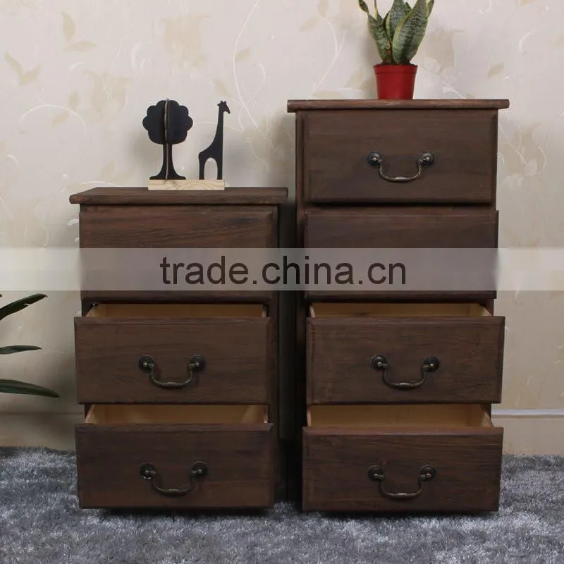 Solid Wood Bedroom Furniture Antique Nightstand Corner Table