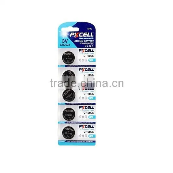 PKCELL Lithium button battery 3V CR2016 laptop battery