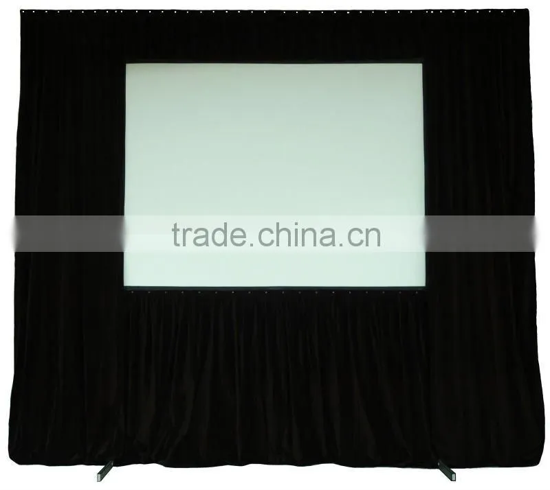 Format 4:3 150 inch Fast fold projection screen/portable projector screen/big size rear projection screen