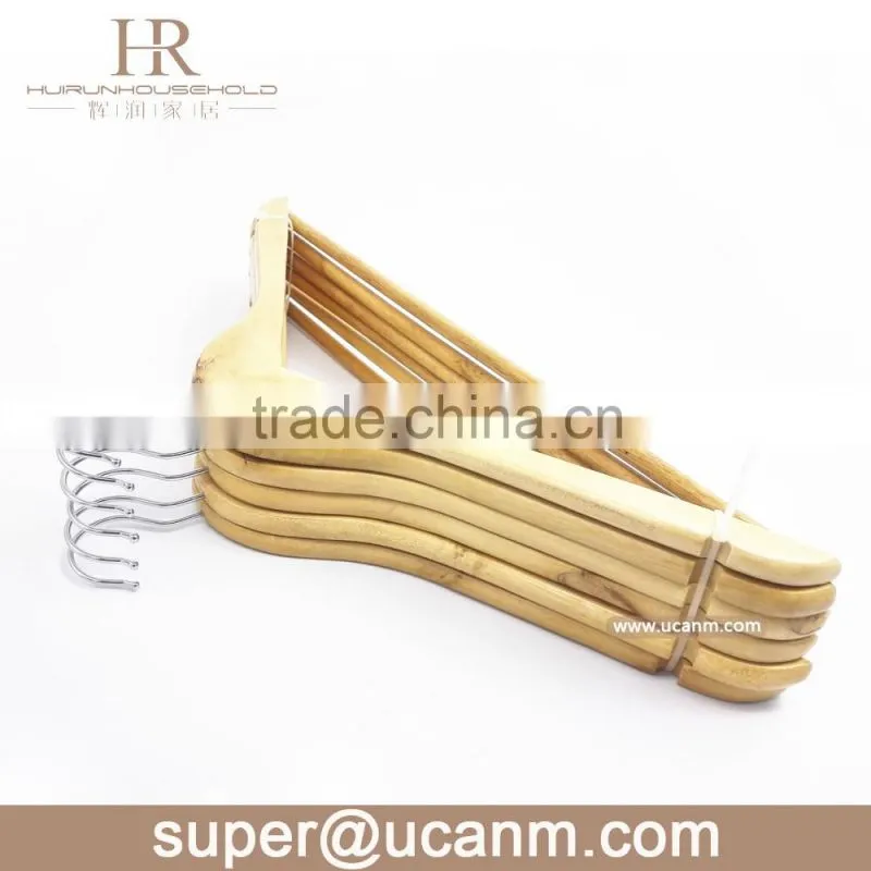 HRW-3011N B Grade mix wood cheap hanger for clothes