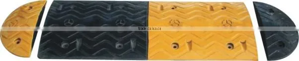 Black & Yellow Recycled Plastic Speed Hump & Bump