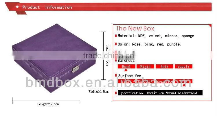 high quality large fabric gift box for jewelry