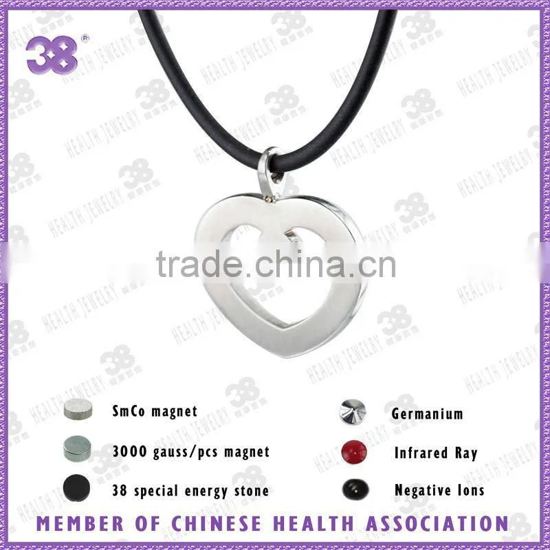 Two apple shiny star similar glass+steel pendant