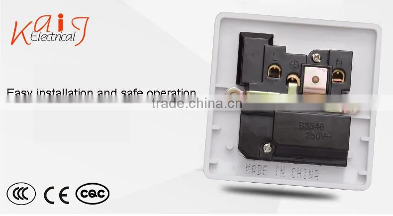 10A 3 pin MF socket,male electrical wall socket