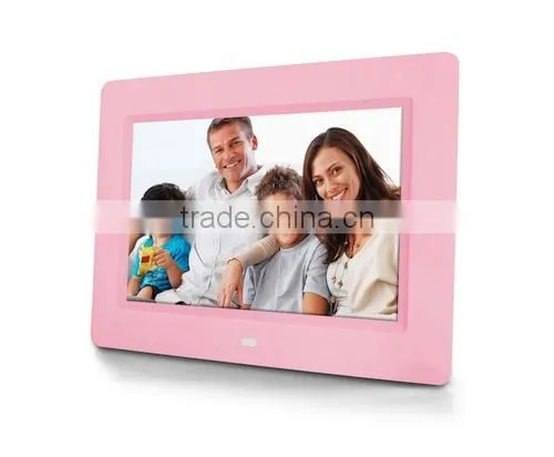six picture photo frames with shine piano ABS frame 7inch