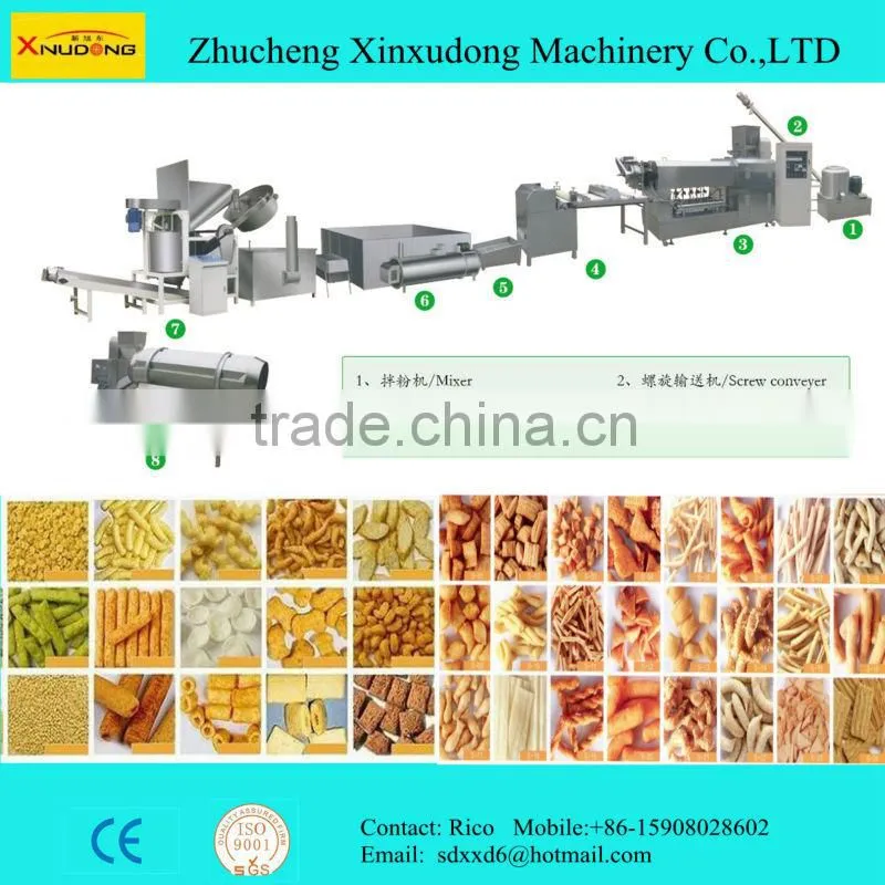 snack pellets food processing machine