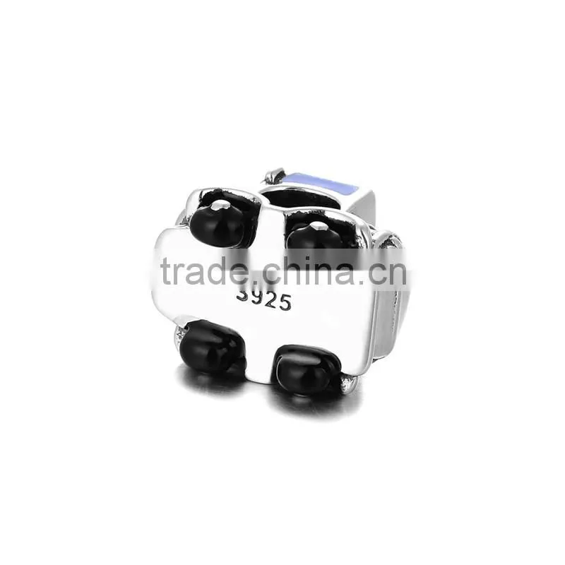European Style Sterling Silver Charms Fashio Car Charms Fit Diy Bracelet