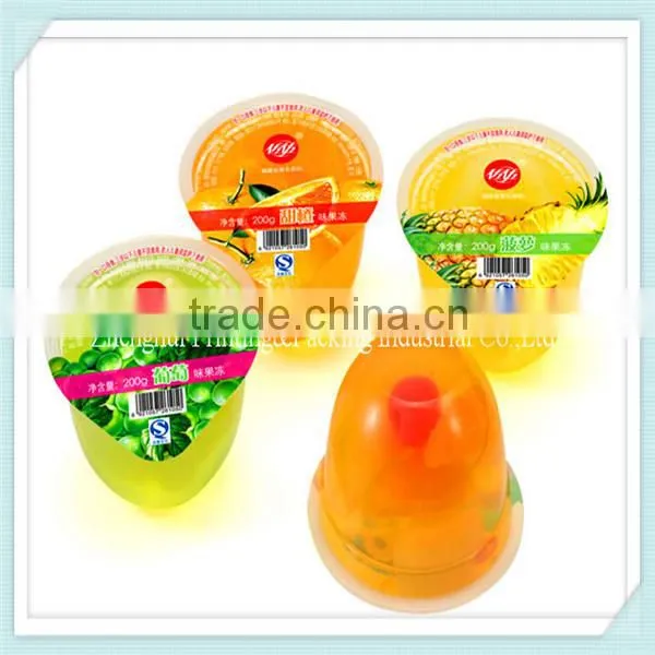 High quality fruit jelly cup lidding film/sealing film for jelly