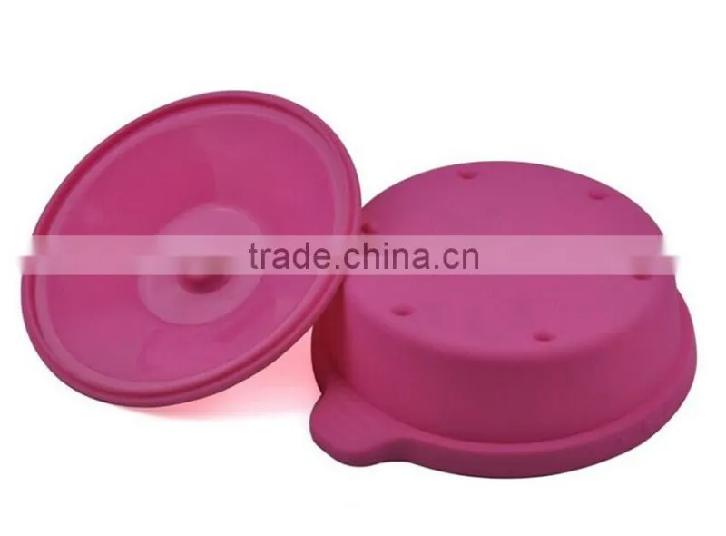microwave cooking silicone steamer with handle and cover