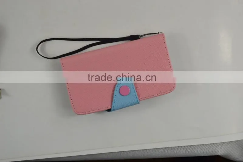 Colorful Cute Style PU Leather Cases for Huawei with Card slots and support