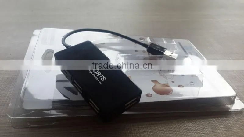 New High Speed 4 Ports USB 2.0 Hub Portable USB HUB with line