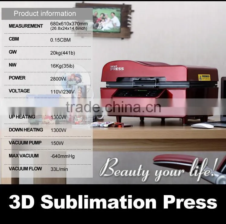 Sublimation Vacuum Heat Transfer Machine