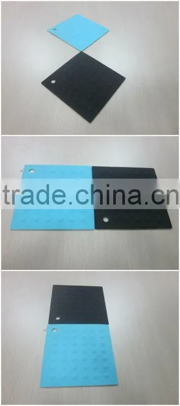 Square Shaped Silicone Mat Silicone Coaster for Pot Silicone Pads