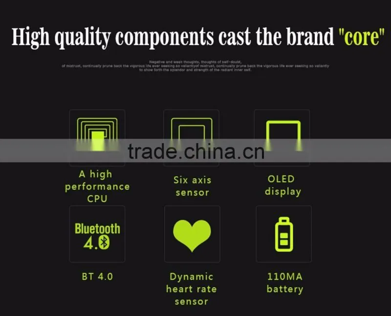sport Waterproof Smart Wristband E08 Smart band Heart rate monitor Mp3 player Fitness Bracelet for OS Android