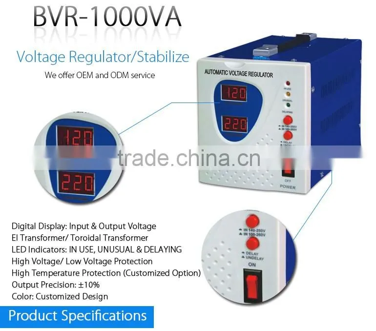 New type efficiency digital display electric power line voltage stabilizer,power stabilizer voltage