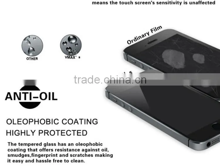 for iphone 6 full screen tempered glass, No crash metal frame