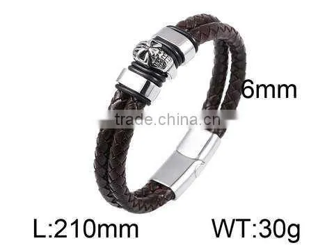 2015 Hot sale unique design leather bracelet women