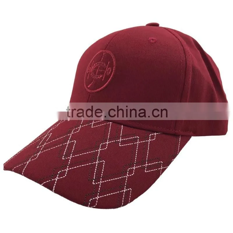 High quality blank custom 6 panel baseball cap/hat without logo