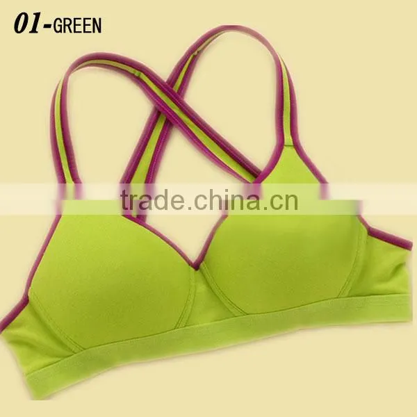 Hot Sale Seamless Wireless Bra, Young Ladies Underwear, Sexy Sport Bra Set For Students